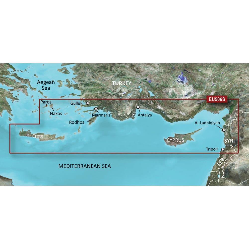 Garmin BlueChart® g3 Vision® HD - VEU506S - Crete To Cyprus - microSD™/ SD™ - Cartography | Garmin BlueChart Vision Foreign - Garmin
