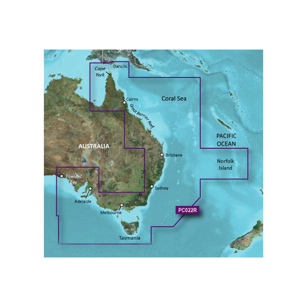 Garmin BlueChart® g3 Vision® HD - VPC022R - East Coast Australia - microSD™/ SD™ - Cartography | Garmin BlueChart Vision Foreign - Garmin