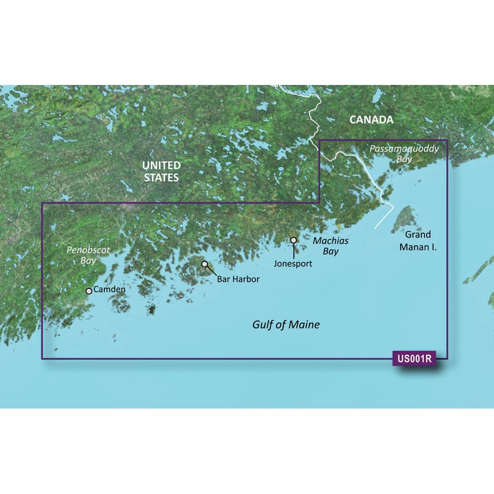 Garmin BlueChart® g3 Vision® HD - VUS001R - North Maine - microSD™/ SD™ - Cartography | Garmin BlueChart Vision - Garmin