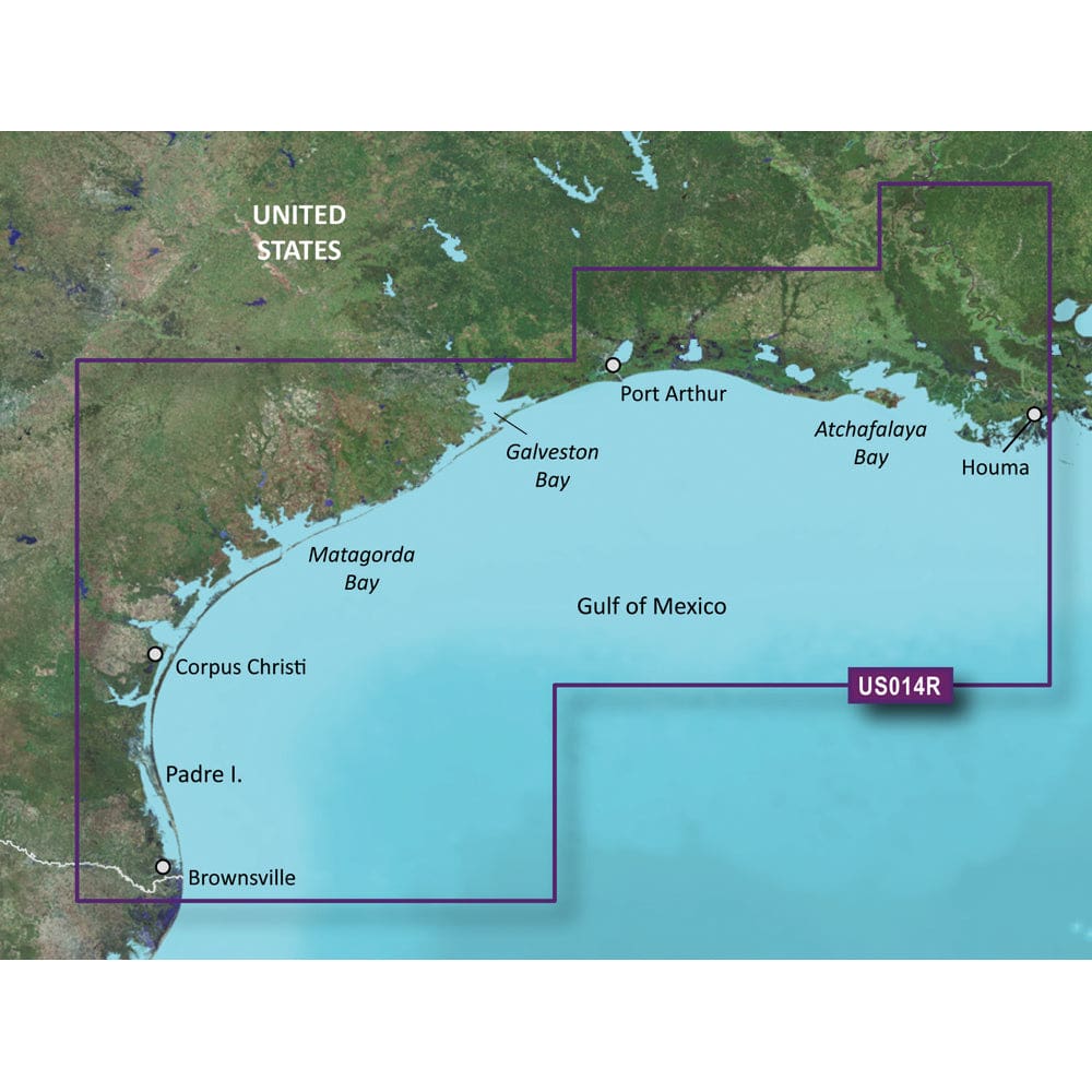 Garmin BlueChart® g3 Vision® HD - VUS014R - Morgan City to Brownsville - microSD™/ SD™ - Cartography | Garmin BlueChart Vision - Garmin