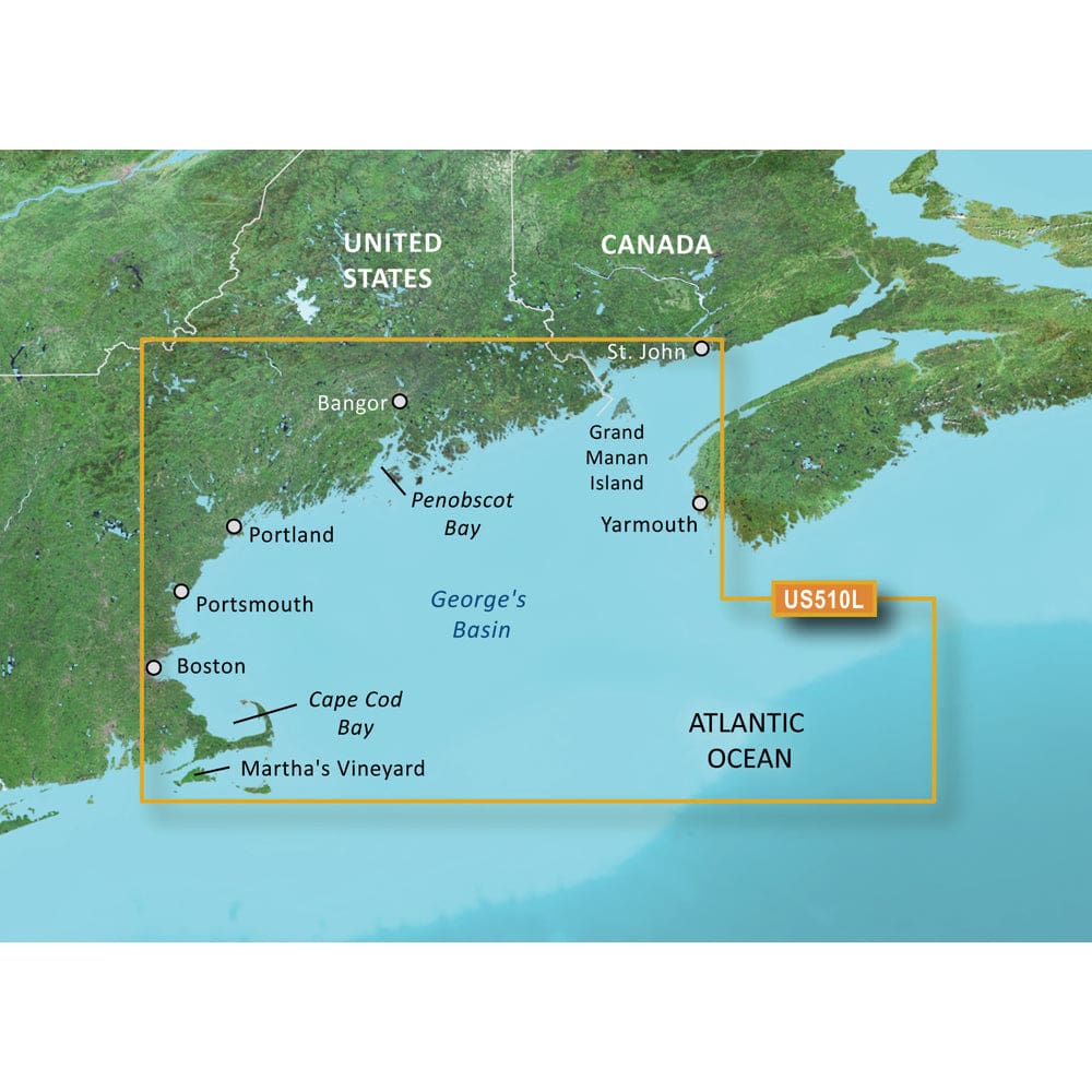 Garmin BlueChart® g3 Vision® HD - VUS510L - St. John - Cape Cod - microSD™/ SD™ - Cartography | Garmin BlueChart Vision - Garmin
