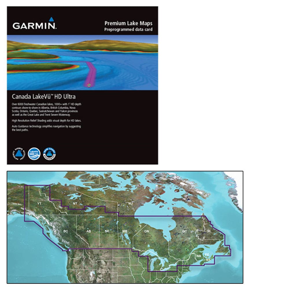 Garmin Canada LakeVü™ g3 Ultra - LVCA100F - microSD™/ SD™ - Cartography | Garmin Inland Lakes - Garmin