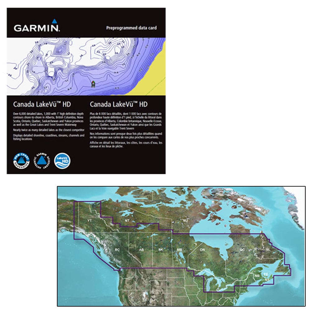 Garmin Canada LakeVü™ HD g3 - microSD™/ SD™ - Cartography | Garmin Inland Lakes - Garmin