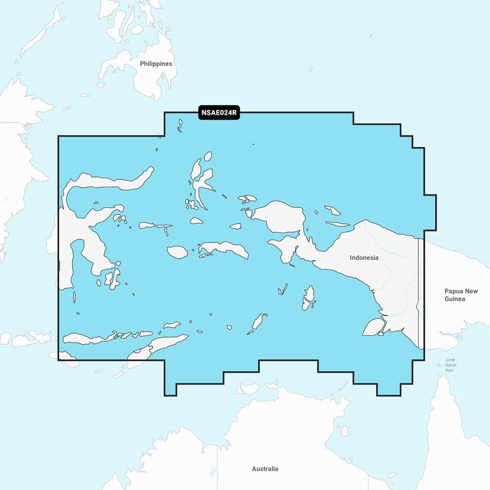 Garmin Navionics+ NSAE024R - Central West Papua & East Sulawesi - Marine Chart - Cartography | Garmin Navionics+ Foreign - Garmin