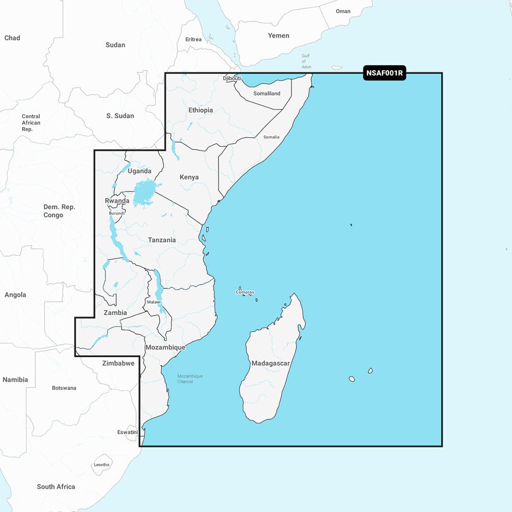 Garmin Navionics+ NSAF001R - Africa East - Marine Chart - Cartography | Garmin Navionics+ Foreign - Garmin