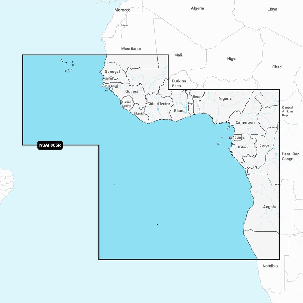 Garmin Navionics+ NSAF005R - Africa West - Marine Chart - Cartography | Garmin Navionics+ Foreign - Garmin