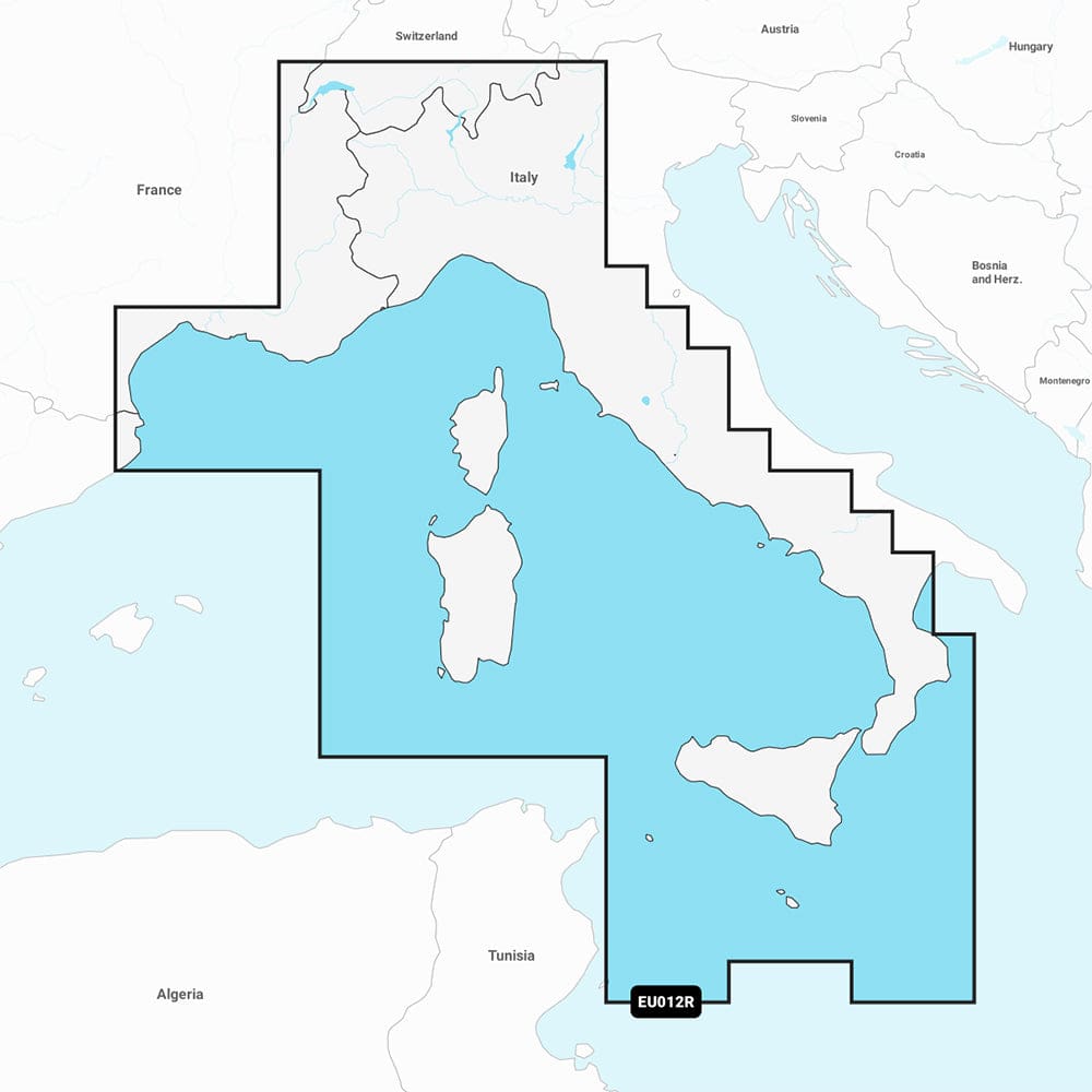 Garmin Navionics+ NSEU012R - Mediterranean Sea Central West - Marine Chart - Cartography | Garmin Navionics+ Foreign - Garmin