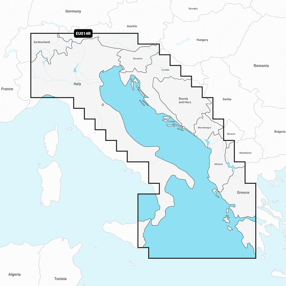 Garmin Navionics+ NSEU014R - Italy Adriatic Sea - Marine Chart - Cartography | Garmin Navionics+ Foreign - Garmin