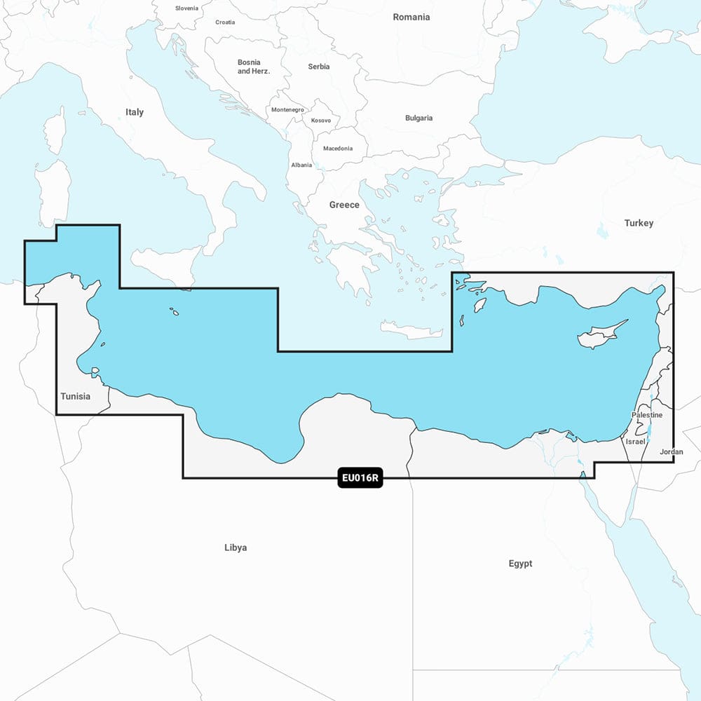 Garmin Navionics+ NSEU016R - Mediterranean Sea Southeast - Marine Chart - Cartography | Garmin Navionics+ Foreign - Garmin