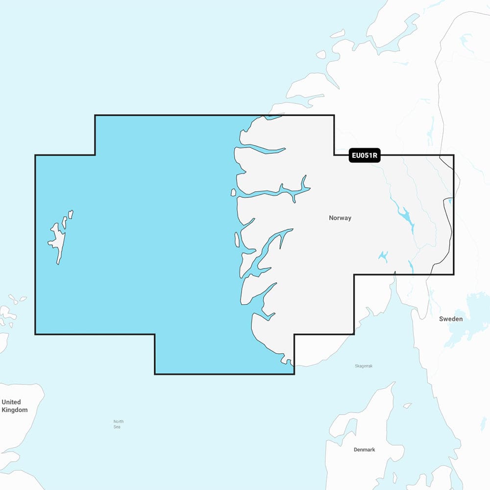 Garmin Navionics+ NSEU051R - Norway Lista to Sognefjord - Marine Chart - Cartography | Garmin Navionics+ Foreign - Garmin