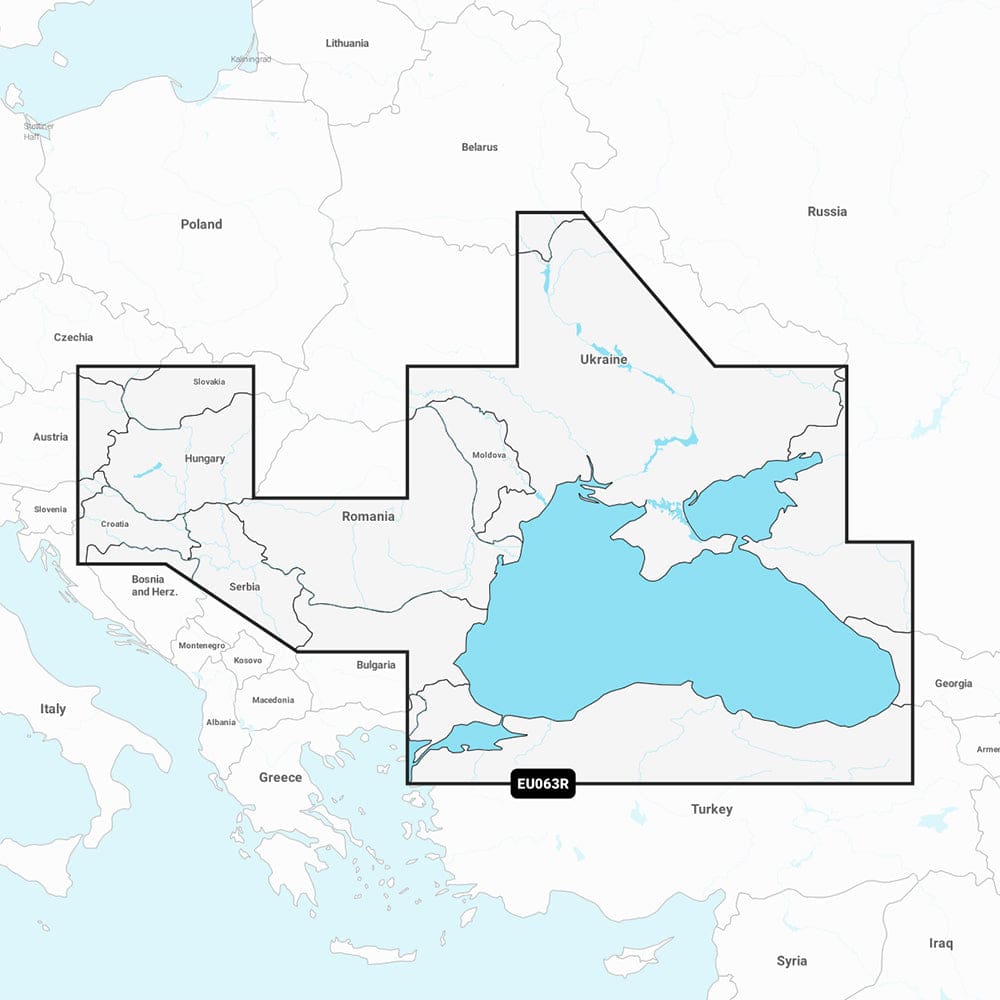 Garmin Navionics+ NSEU063R - Black Sea & Azov Sea - Marine Chart - Cartography | Garmin Navionics+ Foreign - Garmin