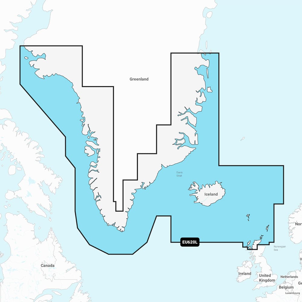 Garmin Navionics+ NSEU602L - Greenland & Iceland - Marine Chart - Cartography | Garmin Navionics+ Foreign - Garmin