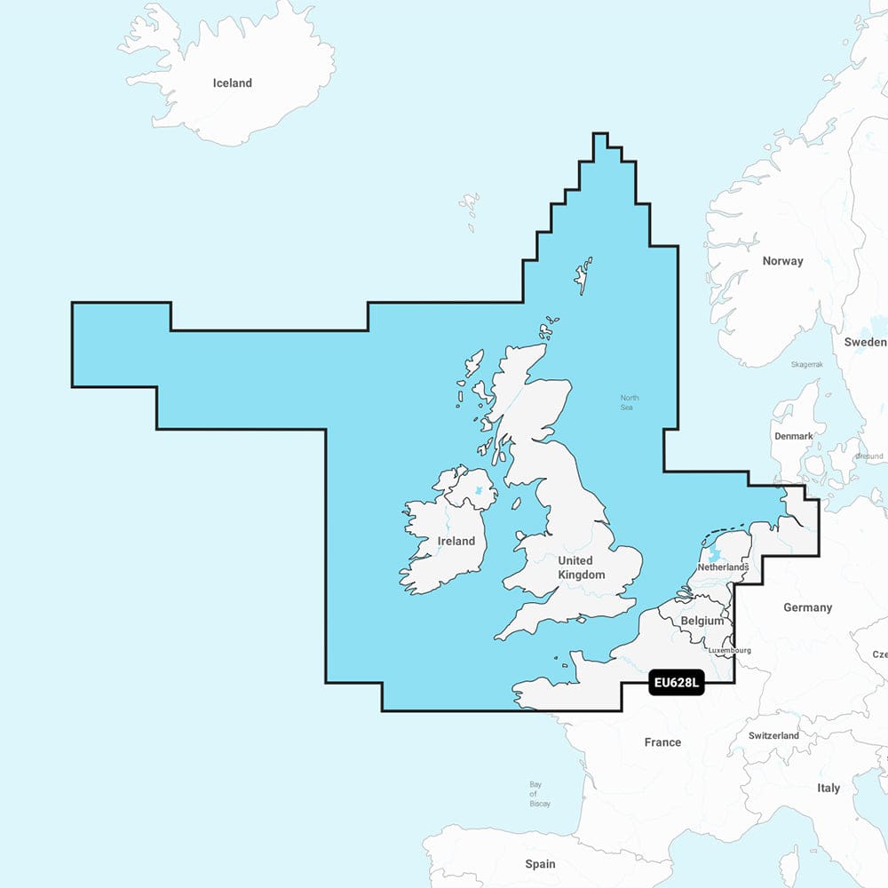 Garmin Navionics+ NSEU628L - U.K. Ireland & Holland - Marine Chart - Cartography | Garmin Navionics+ Foreign - Garmin