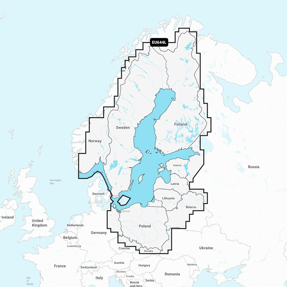 Garmin Navionics+ NSEU644L - Baltic Sea - Marine Chart - Cartography | Garmin Navionics+ Foreign - Garmin