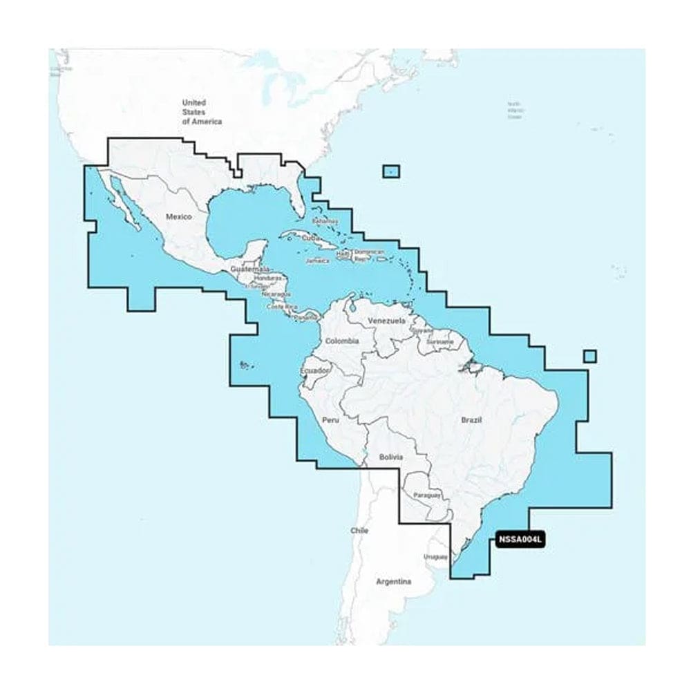 Garmin Navionics+™ NSSA004L - Mexico the Caribbean to Brazil - Inland & Coastal Marine Chart - Cartography | Garmin Navionics+ Foreign -
