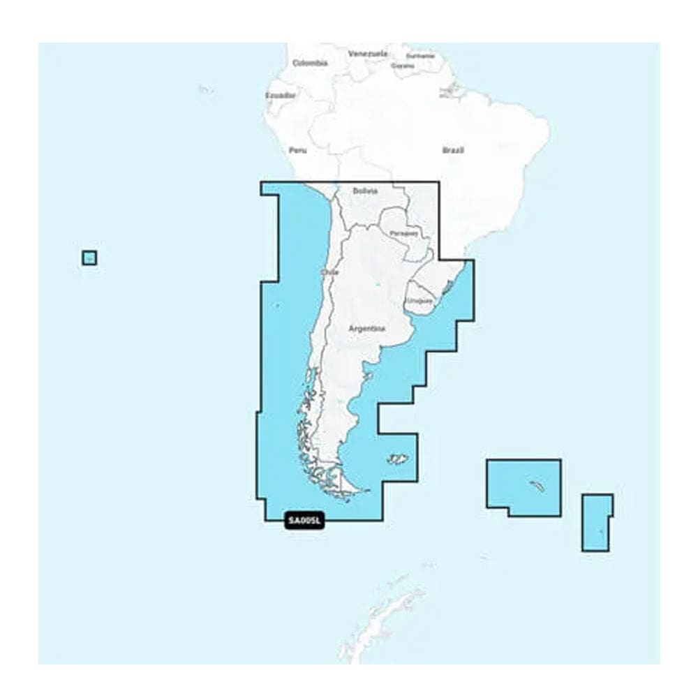Garmin Navionics+™ NSSA005L - Chile Argentina & Easter Island - Marine Chart - Cartography | Garmin Navionics+ Foreign - Garmin