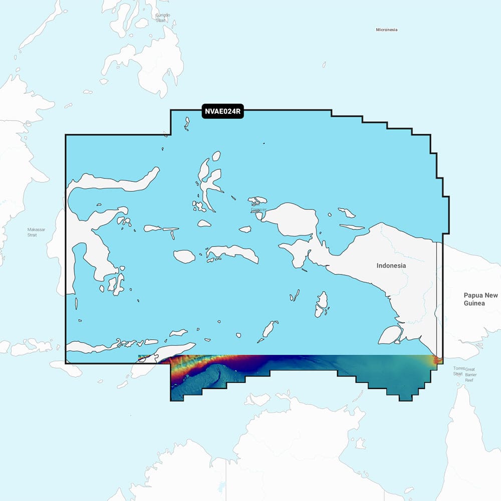 Garmin Navionics Vision+ NVAE024R - Central West Papua & East Sulawesi - Marine Chart - Cartography | Garmin Navionics Vision+ - Foreign -