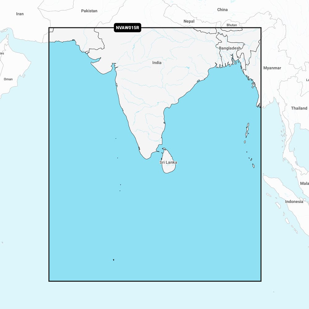 Garmin Navionics Vision+ NVAW015R - Indian Subcontinent - Marine Chart - Cartography | Garmin Navionics Vision+ - Foreign - Garmin