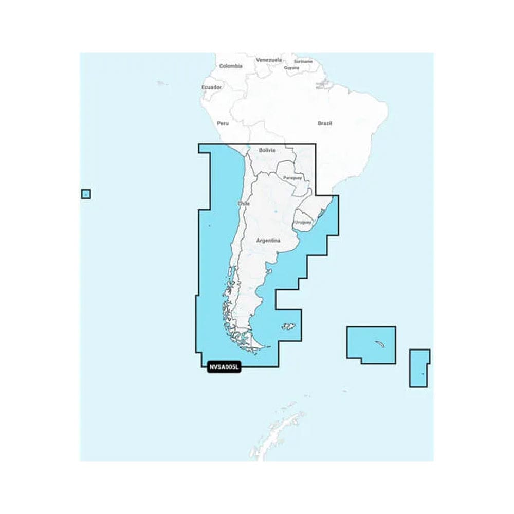 Garmin Navionics Vision+™ NVSA005L - Chile Argentina & Easter Island - Marine Charts - Cartography | Garmin Navionics Vision+ - Garmin
