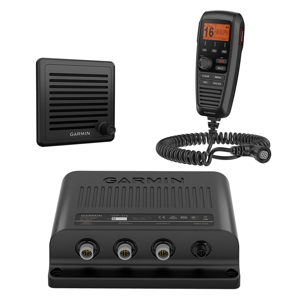 Garmin VHF 315 Marine Radio - Communication | VHF - Fixed Mount - Garmin