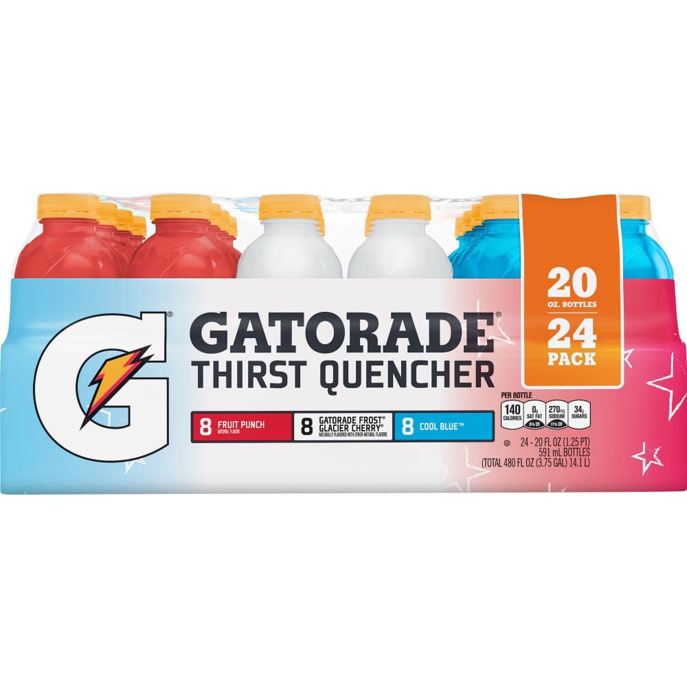 Gatorade Red White and Blue Variety Pack 24 pk./20 fl. oz. - Gatorade