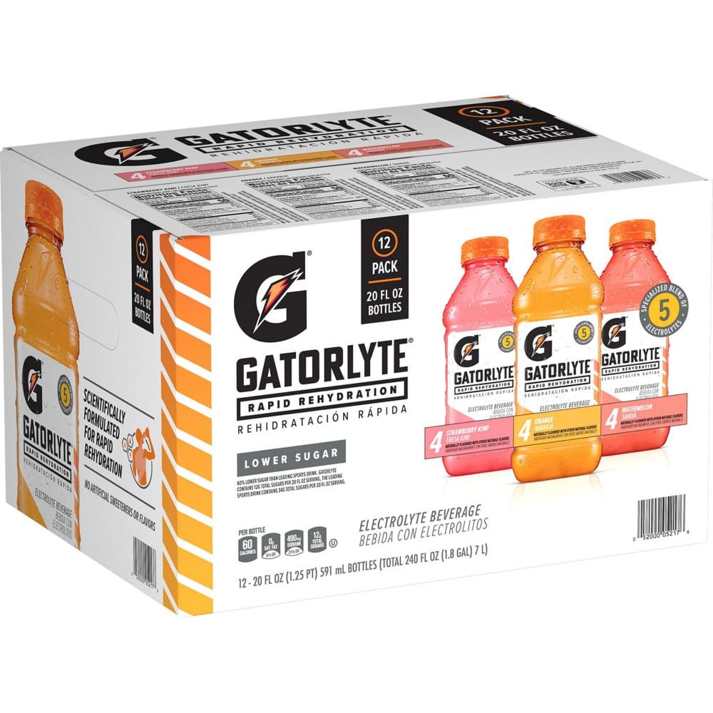 Gatorlyte Variety Pack (20 fl. oz. 12 pk.) - Sports Drinks - ShelHealth