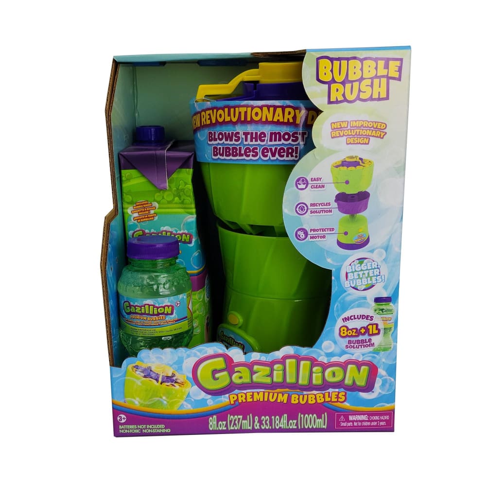 Gazillion Gazillion Bubble Rush with 1L Boxed Solution - Green and Purple - Home/Toys/Outdoor Play/Backyard & Patio Toys/ - Gazillion
