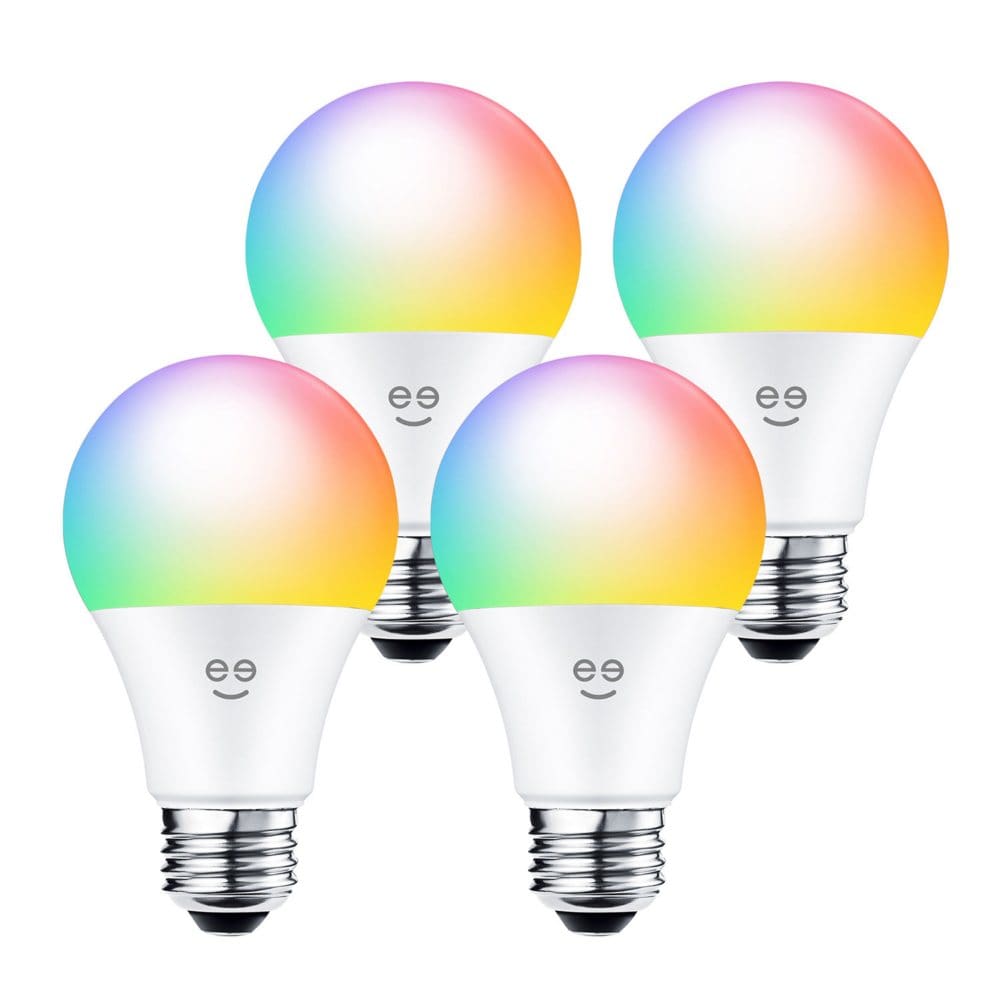 Geeni PRISMA PLUS 800 A19 Smart Wi-Fi Multicolor LED Light Bulbs (4-Pack) - Smart Lighting - ShelHealth