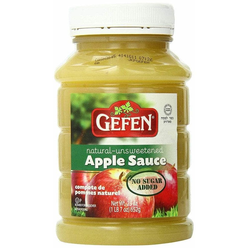 Gefen Gefen Natural Unsweetened Apple Sauce, 23 oz