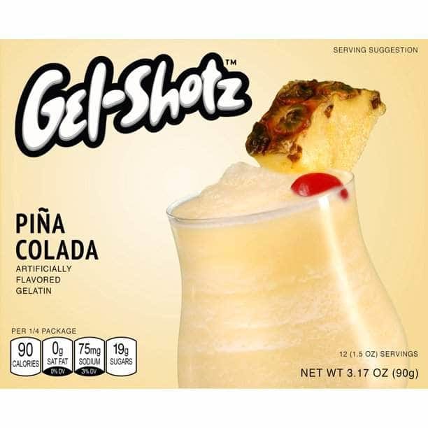 GEL SHOTZ Grocery > Beverages > Drink Mixes GEL SHOTZ: Pina Colada Gelatin, 3.17 oz