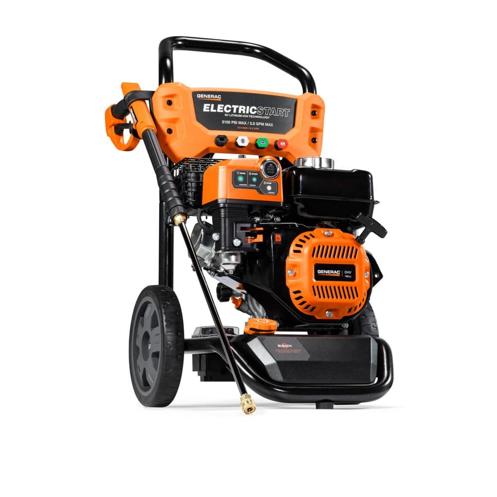 Generac 8894 - 3100 PSI Electric Start Gas-Powered Pressure Washer - Pressure Washers - Generac