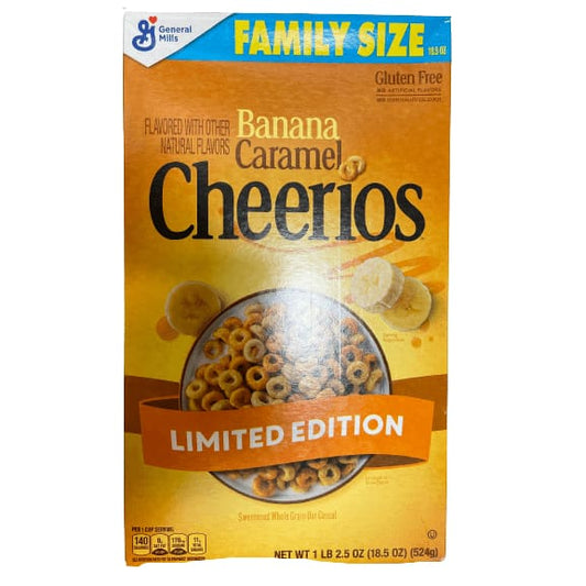 General Mills General Mills Banana Caramel Cheerios, Heart Healthy Cereal, 19 OZ Family Box