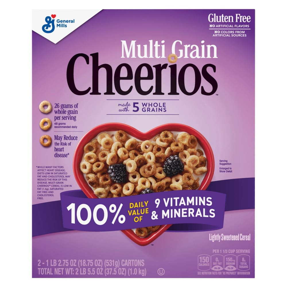 General Mills General Mills Multi-Grain Cheerios 37.5 oz. - Home/Grocery Household & Pet/Canned & Packaged Food/Breakfast Food/Cereal &