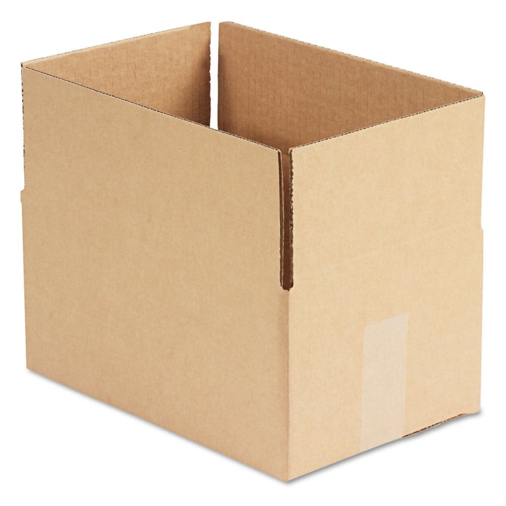 General Supply Brown Corrugated - Fixed-Depth Shipping Boxes 12 L x 8 W x 6 H 25/Bundle - Shipping & Moving Supplies - General