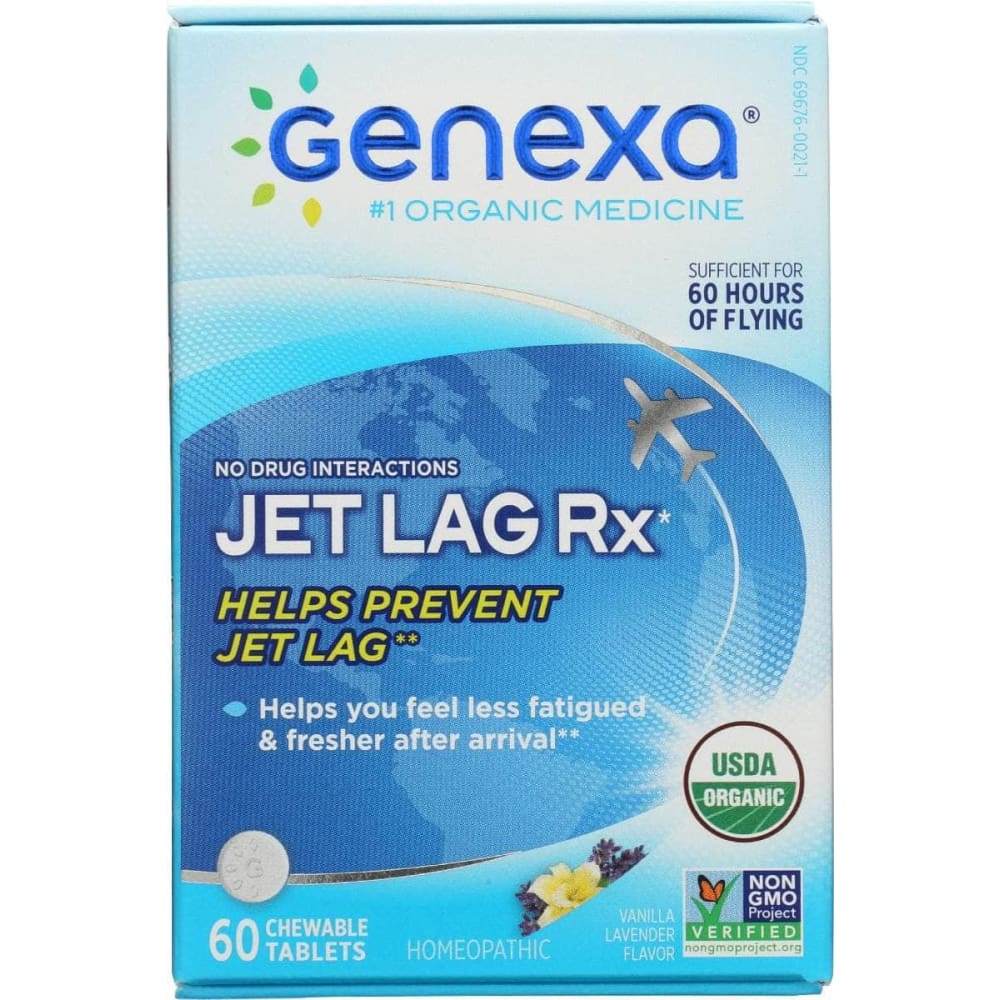 GENEXA Health > Natural Remedies GENEXA Jet Lag Rx, 60 tb