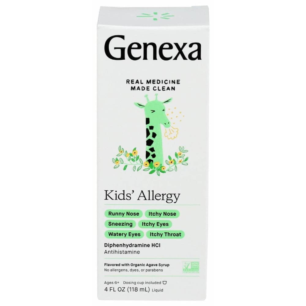 GENEXA Kids Allergy 4 Fo Case Of 2 ShelHealth Genexa kids allergy 4 fo case of 2 shelhealth