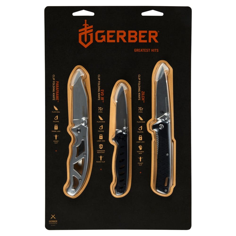 Gerber 3-Piece Folding Knife Set - Camping Equipment - Gerber