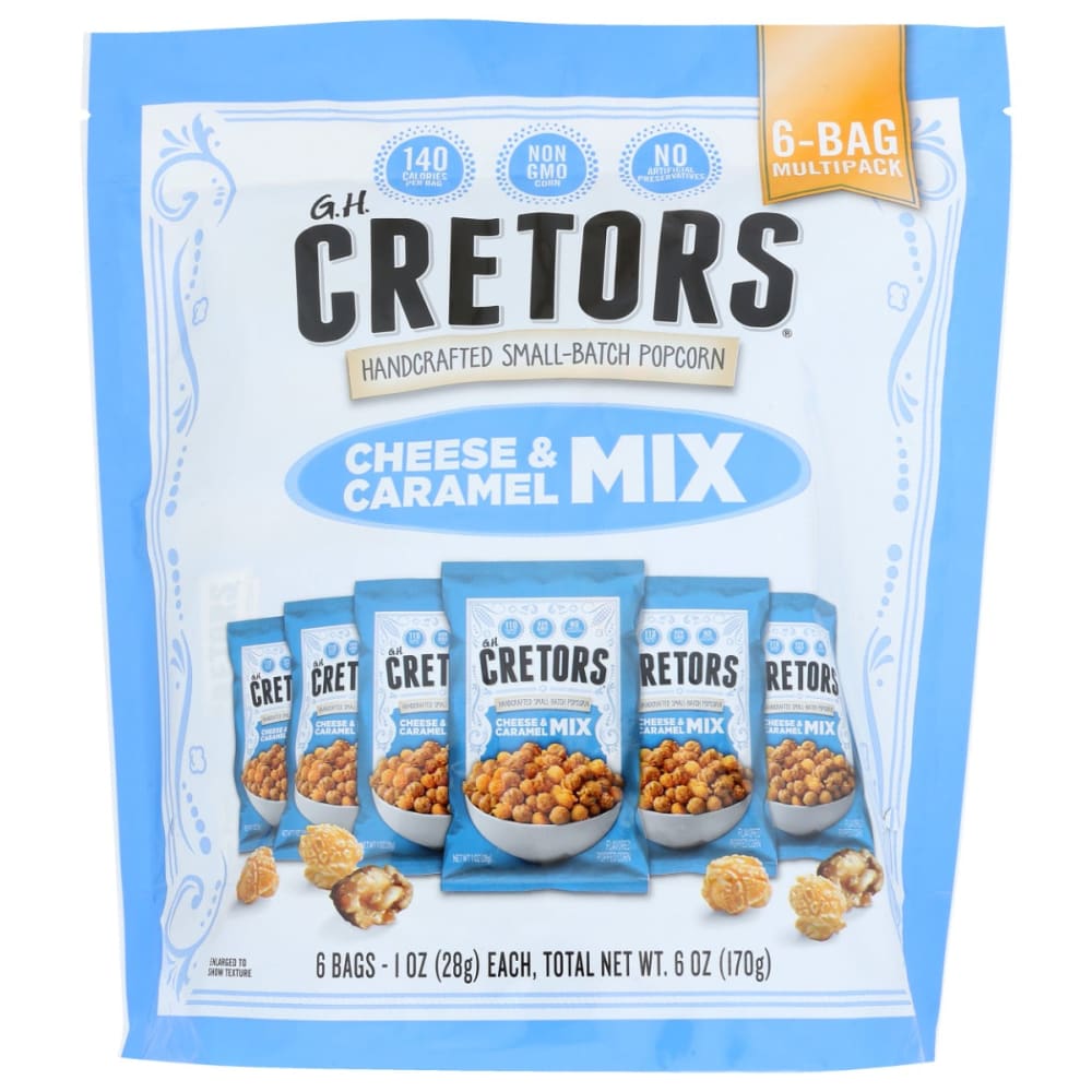 GH CRETORS: Cheese and Caramel Mix Popcorn 6 oz (Pack of 4) - Grocery > Snacks > Popcorn - GH CRETORS