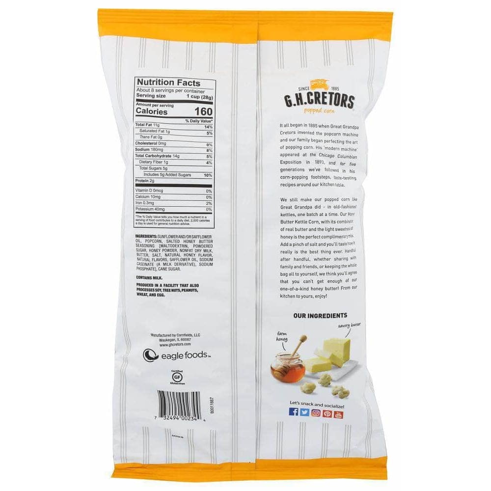 Gh Cretors Gh Cretors Honey Butter Kettle Corn, 7.5 oz