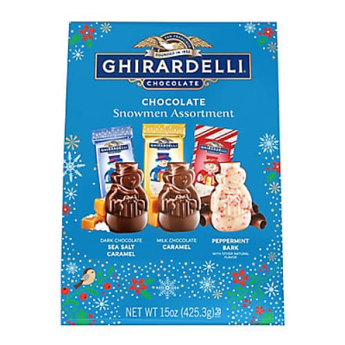 Ghirardelli Chocolate Snowmen Assorted XL Bag 15 oz. - Home/Grocery/Candy/Chocolate/ - Ghirardelli
