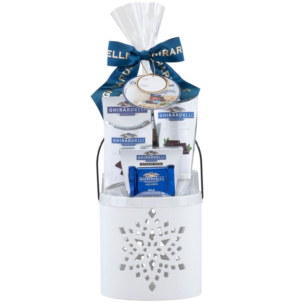Ghirardelli Chocolate Wishes LED Lantern Gift Basket 6.99 oz. - Gift Baskets - ShelHealth