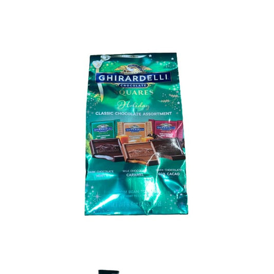 GHIRARDELLI Holiday Classic Chocolate Assortment Squares 8.6 OZ Bag - GHIRARDELLI