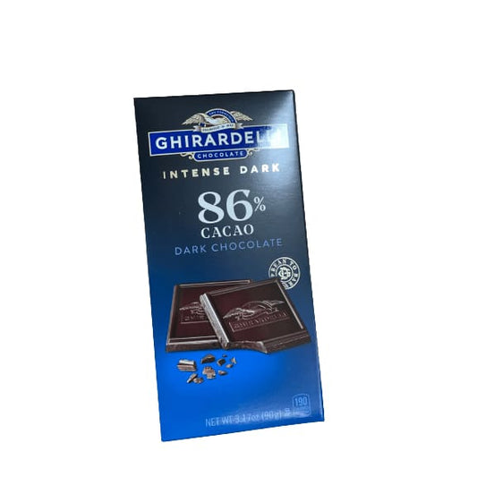 Ghirardelli GHIRARDELLI Intense Dark Chocolate Bar, 86% Cacao, 3.17 Oz Bar