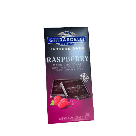 Ghirardelli GHIRARDELLI Intense Dark Chocolate Bar, Raspberry, 3.5 Oz Bar