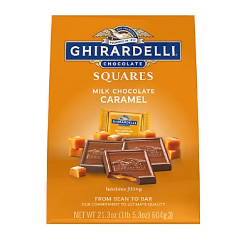 Ghirardelli Milk Chocolate Caramel Squares 21.3 oz. - Home/Seasonal/Holiday/Holiday Candy & Gift Baskets/ - Ghirardelli
