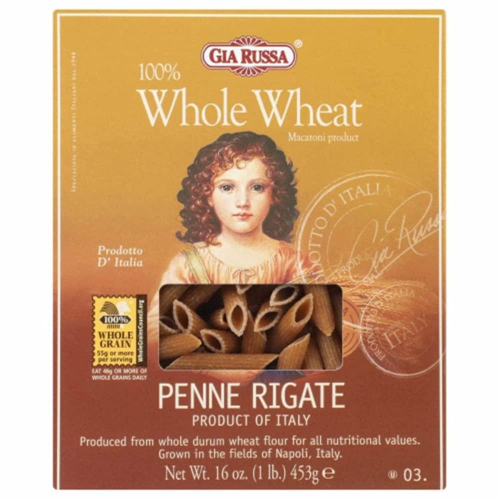 GIA RUSSA Grocery > Meal Ingredients > Noodles & Pasta GIA RUSSA Whole Wheat Penne Rigate, 16 oz