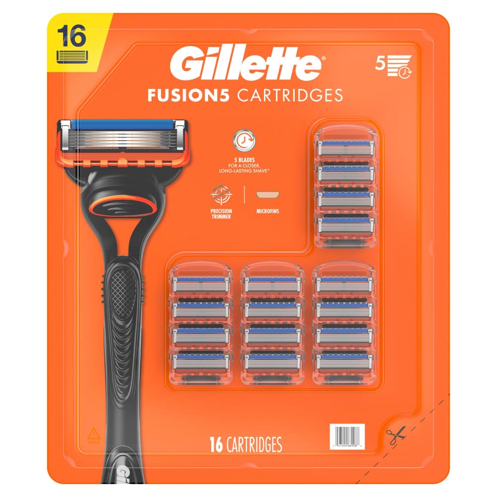 Gillette Gillette Fusion5 Men’s Razor Blades 16 ct. - Home/Health & Beauty/Personal Care/Razors & Shaving/ - Gillette