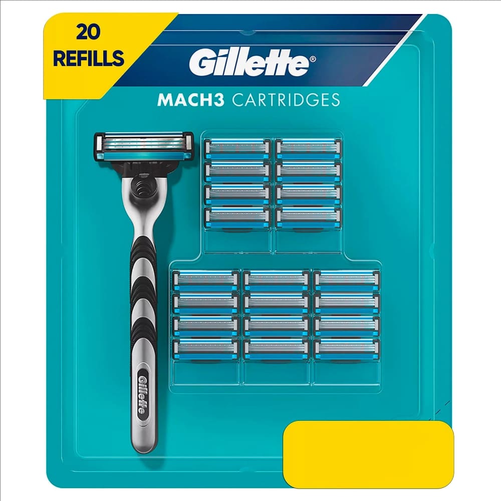 Gillette Mach3 Razor Blade Refills - 20 Ct - Blade Refills - Gillette