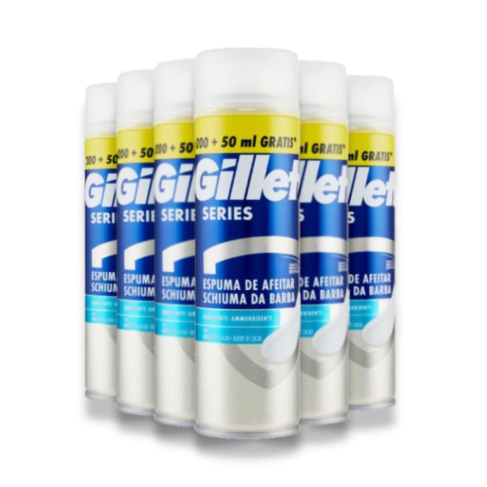 Gillette Shaving Gel Sensitive 250ml - 6 Pack - Gel - Gillette