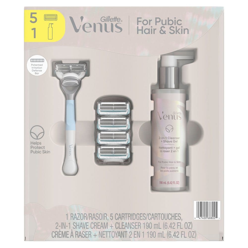 Gillette Venus for Pubic Hair and Skin Shaving Set - New Items - Gillette
